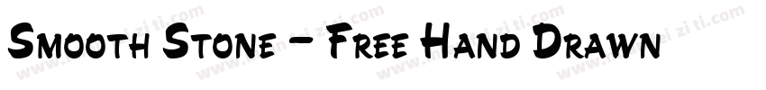 Smooth Stone – Free Hand Drawn Font字体转换